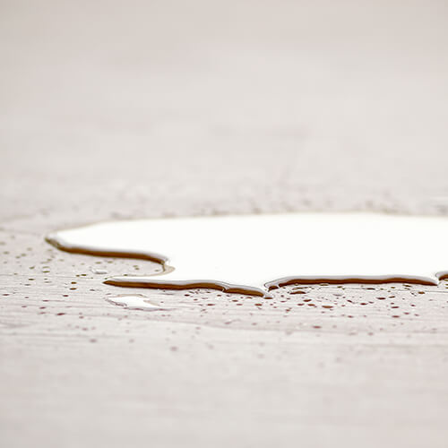 Water Over The Parquet Floor
